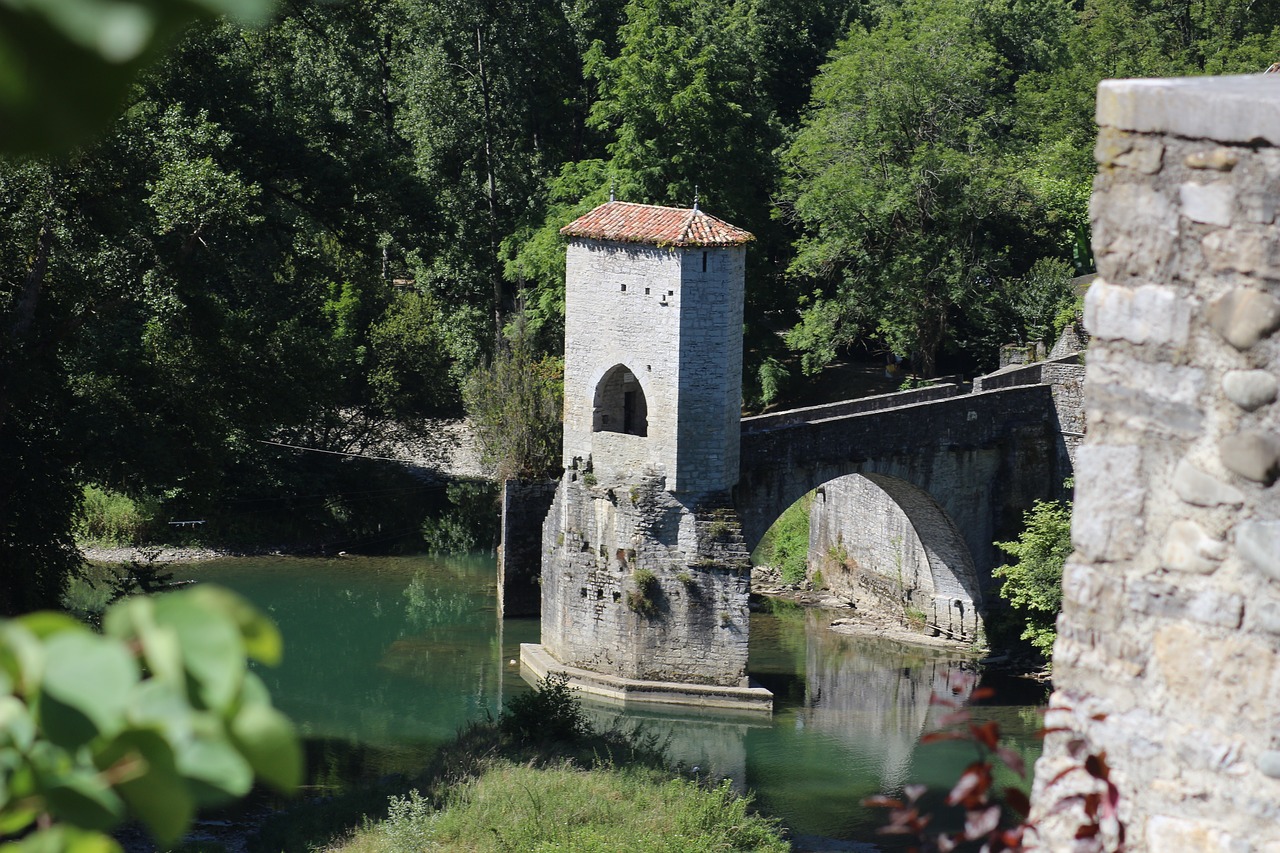 old bridge france sauveterre de béarn free photo