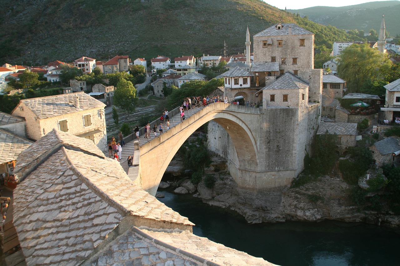 old bridge mostar ottoman bridge free photo