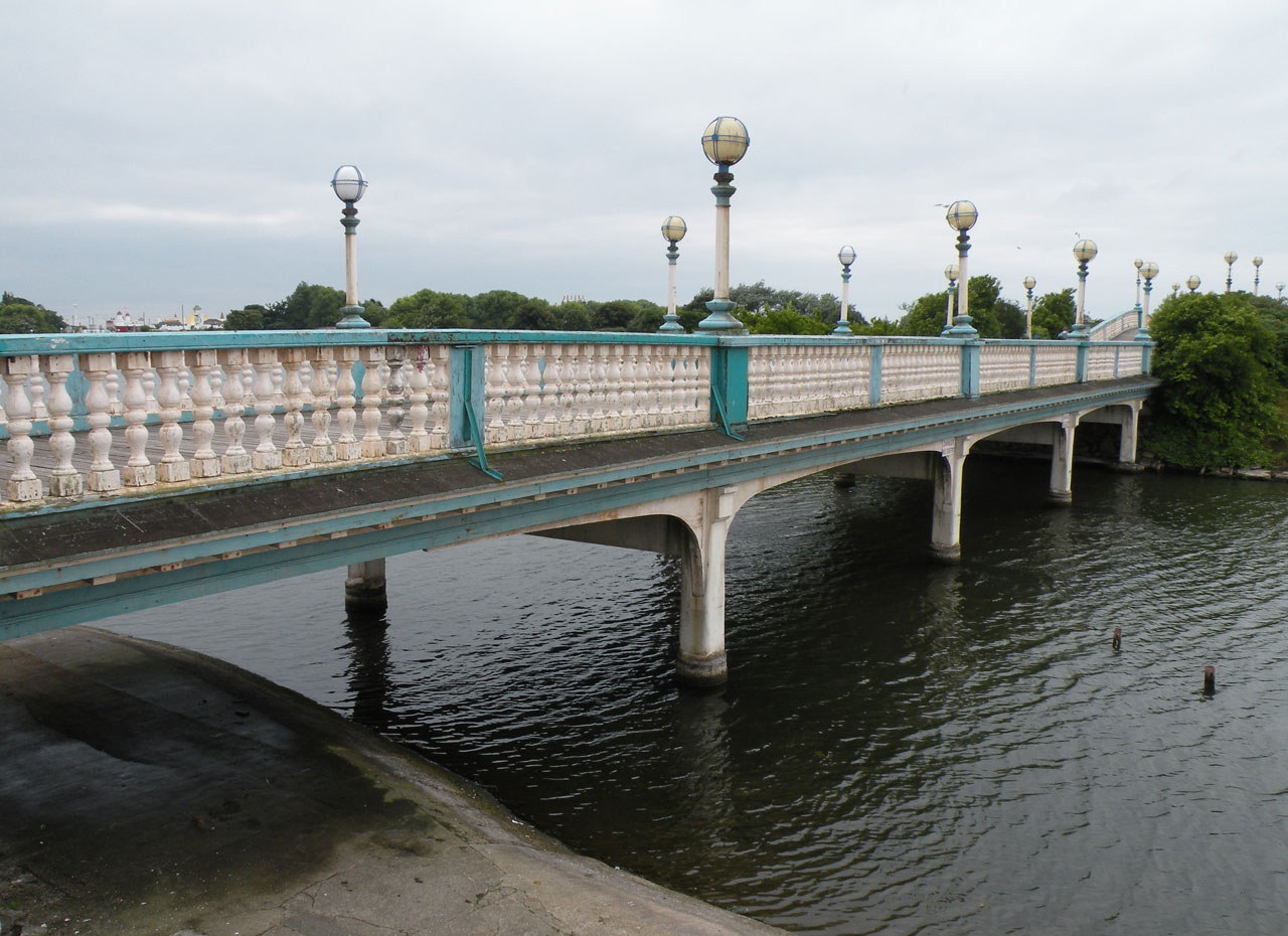 bridge sea old free photo