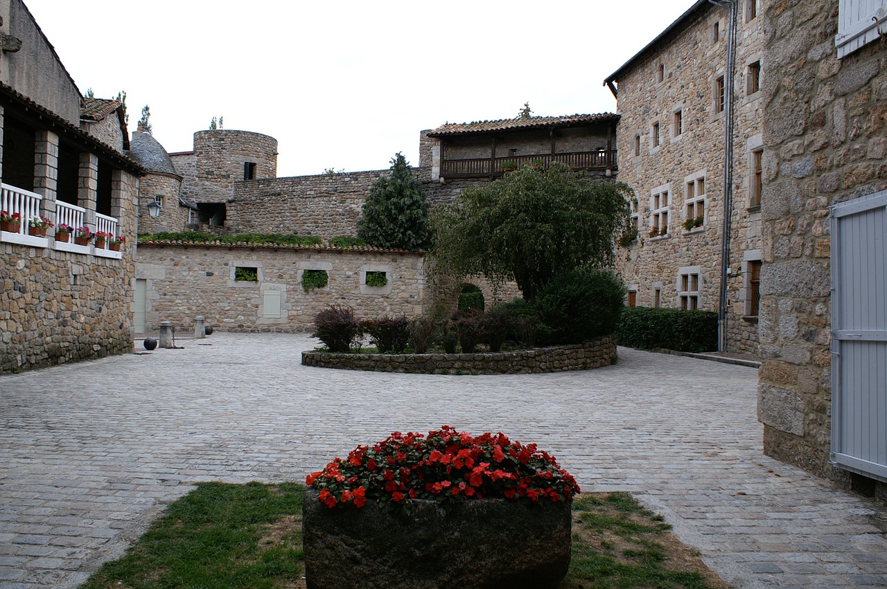 old building stones french village free photo