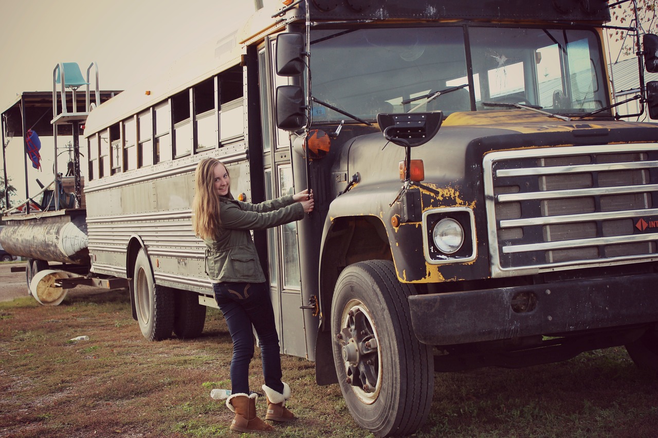 old bus old car vehicle free photo