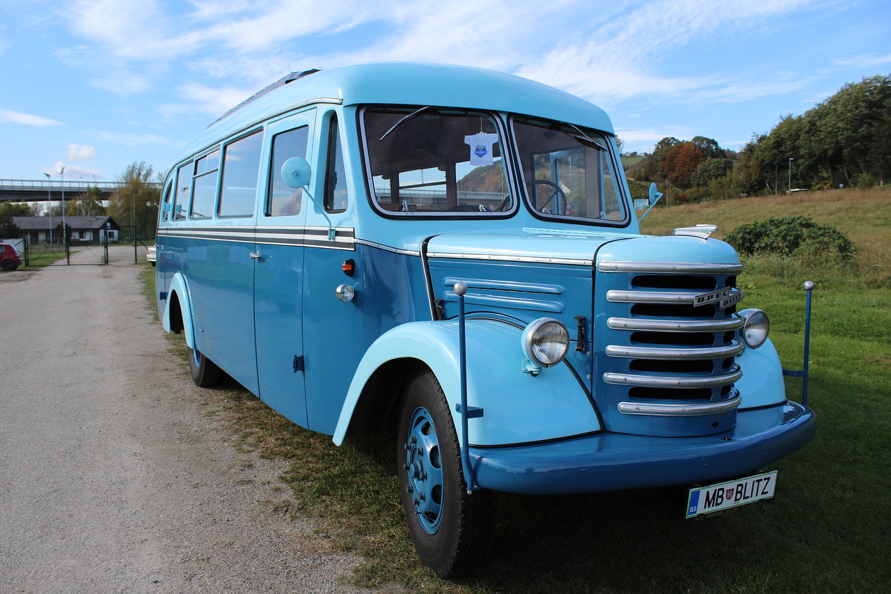 old bus vintage vehicle free photo