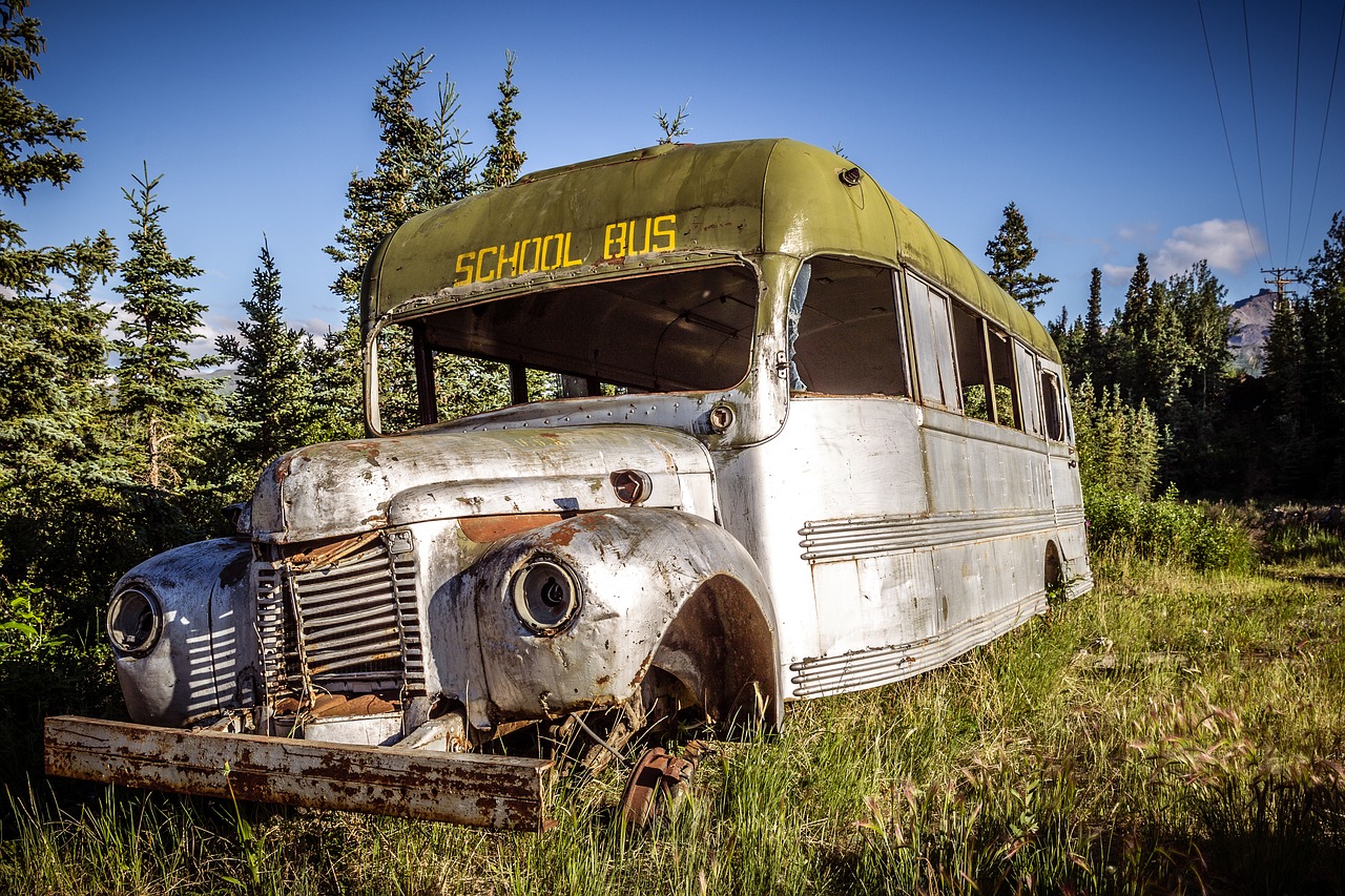 old bus  weathered  nostalgia free photo