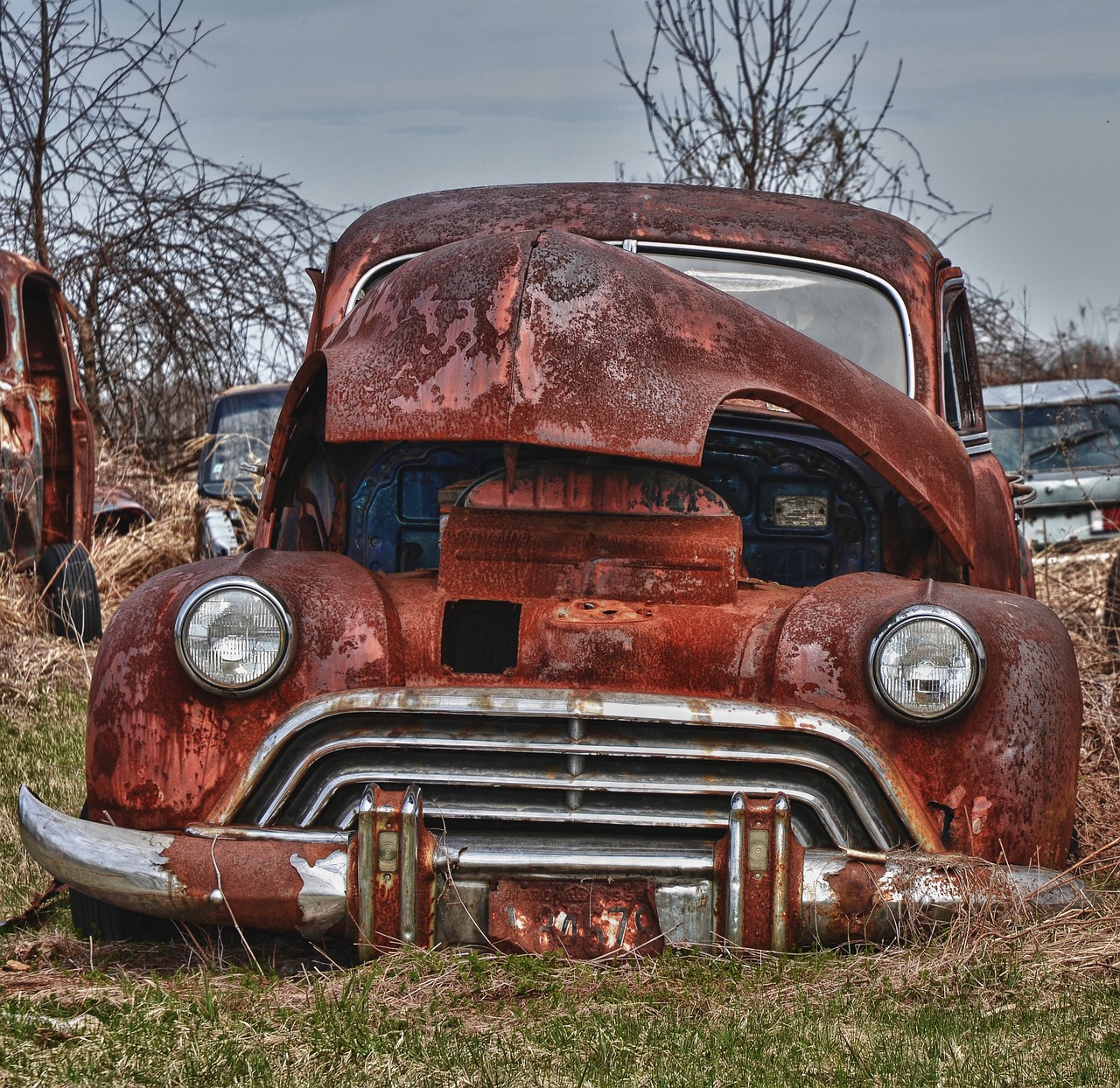 old car car rusted free photo