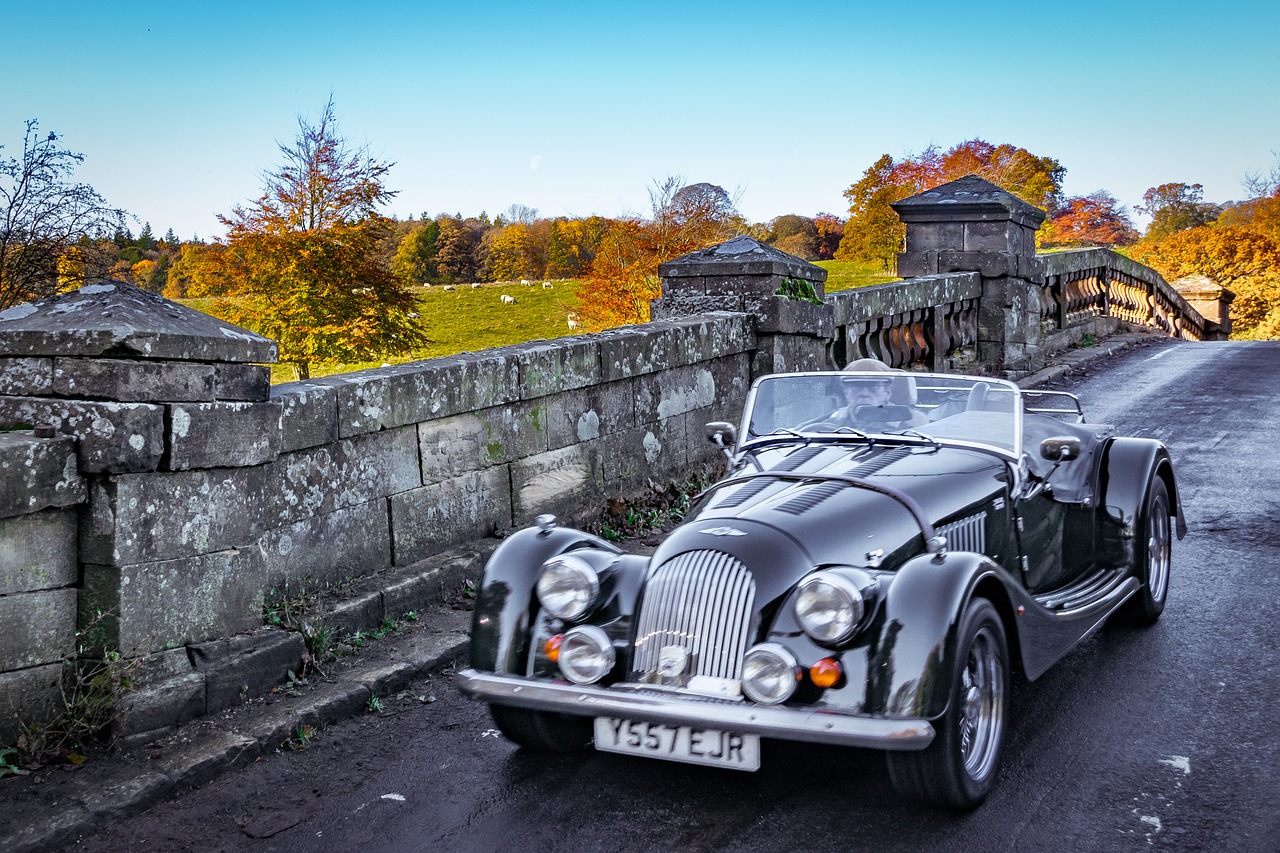 old car bridge old free photo