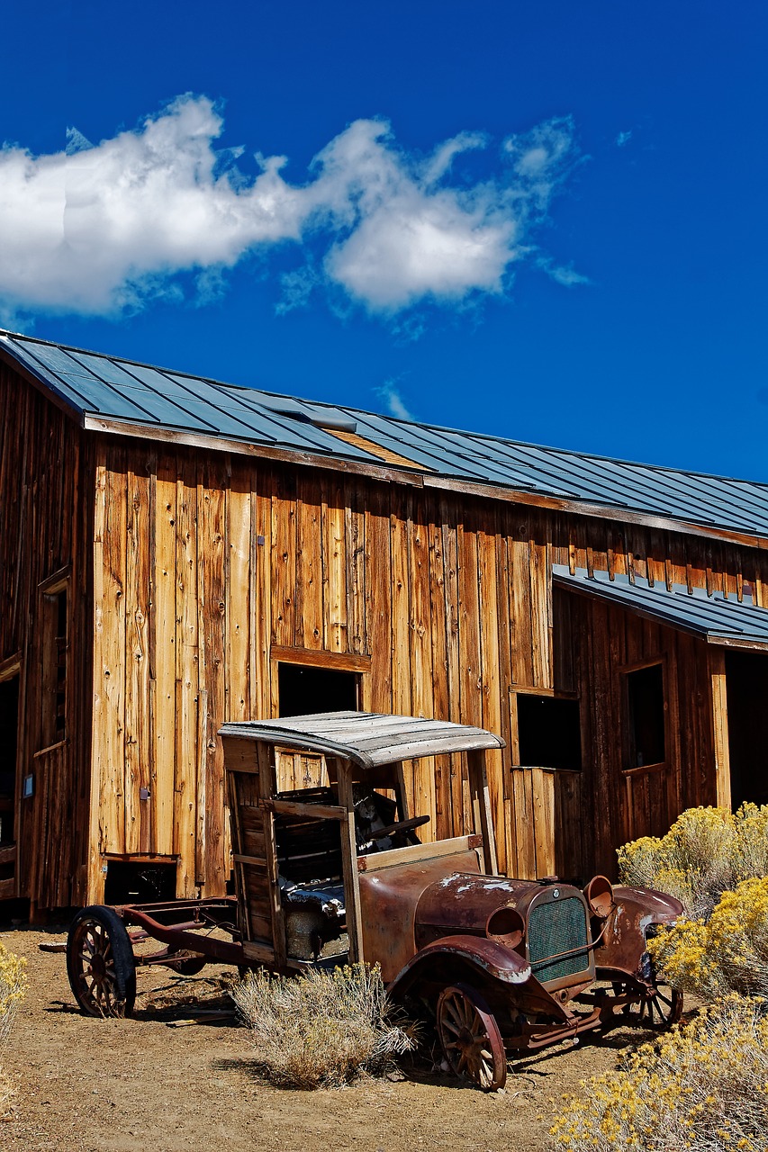 old car stainless ghost town free photo