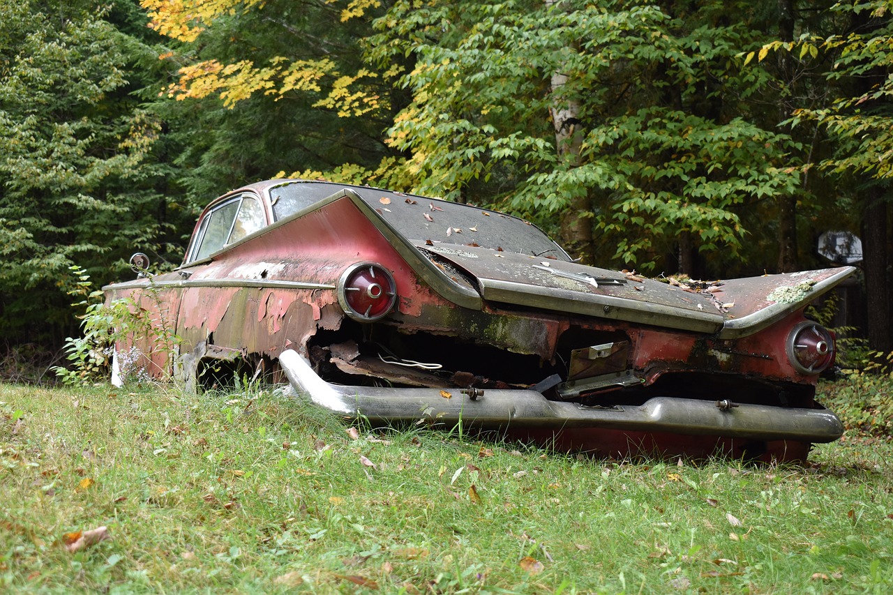 old car  rusting  broken free photo