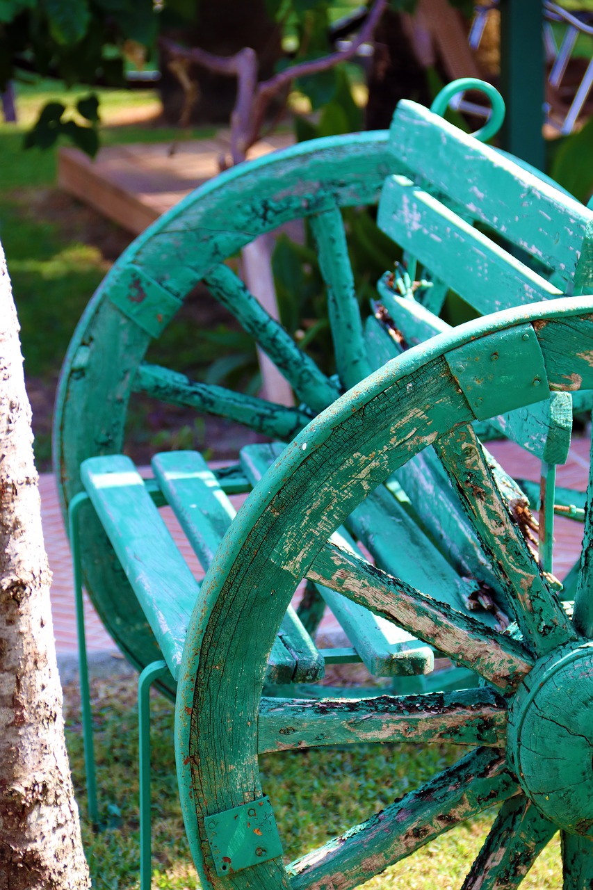 old cart seat  wheel  seat free photo