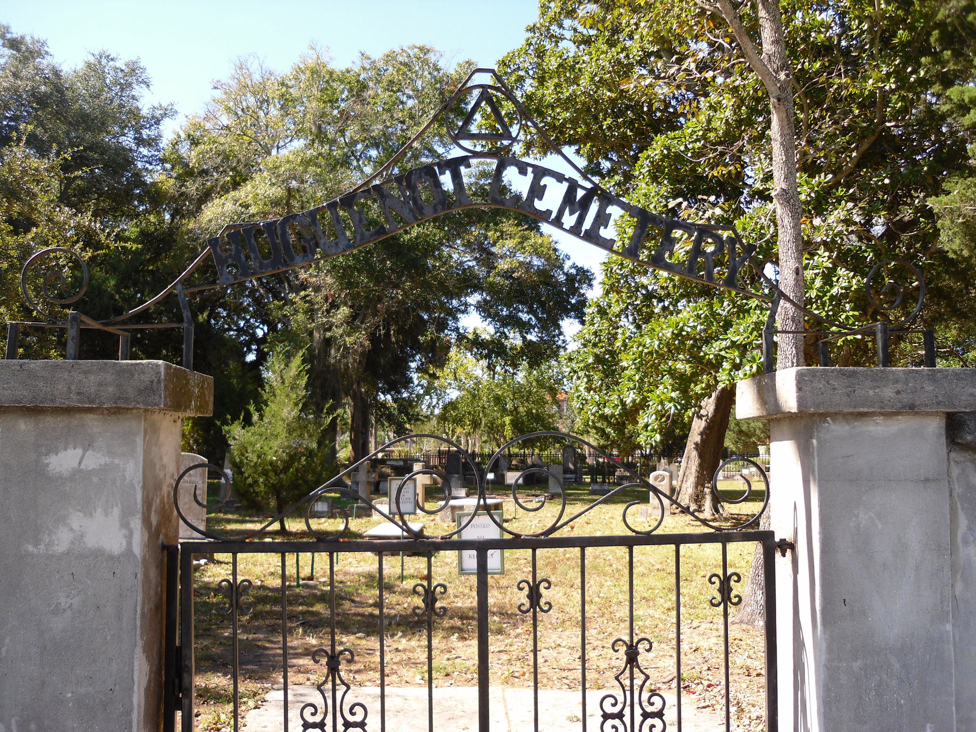 cemetery augustine huguenot free photo