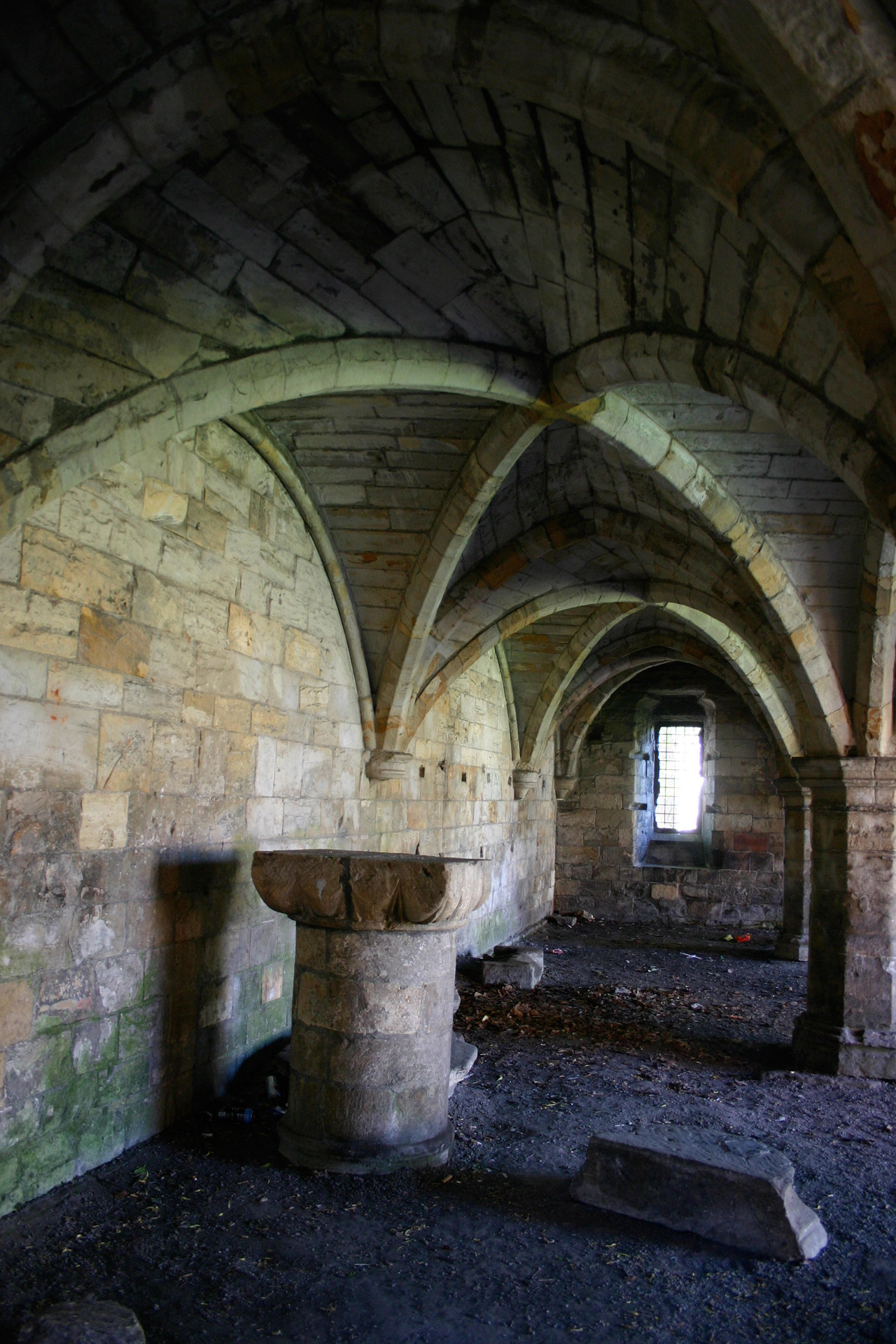 crypt arches altar free photo