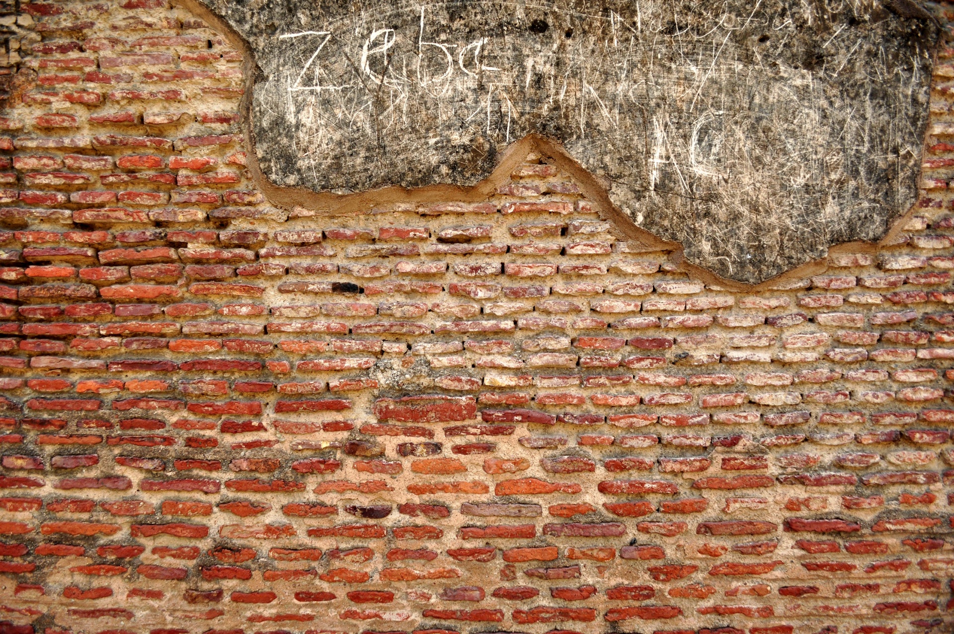 brick wall graffiti free photo