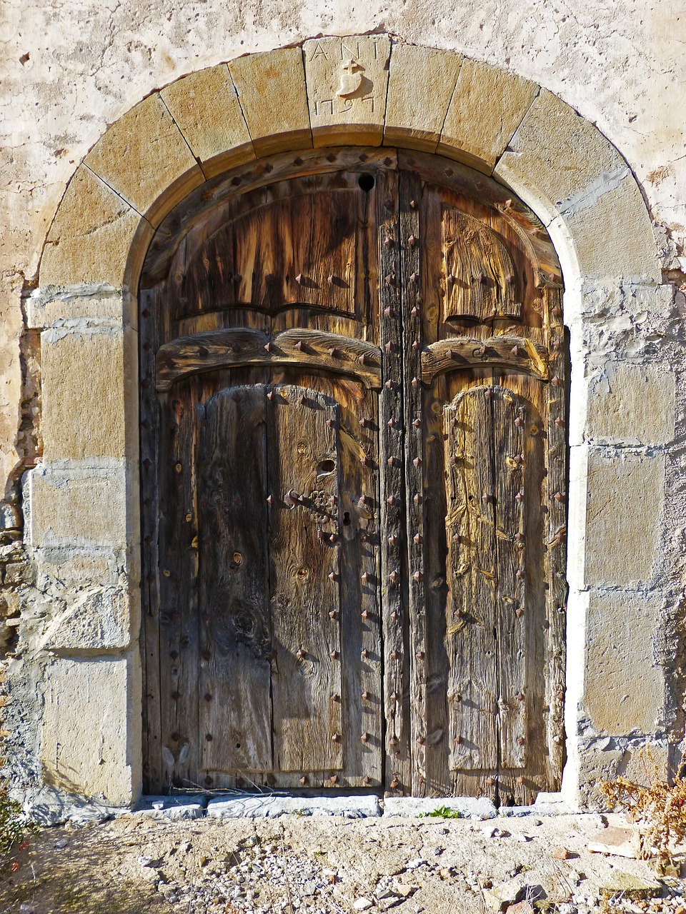 old door portal wood free photo
