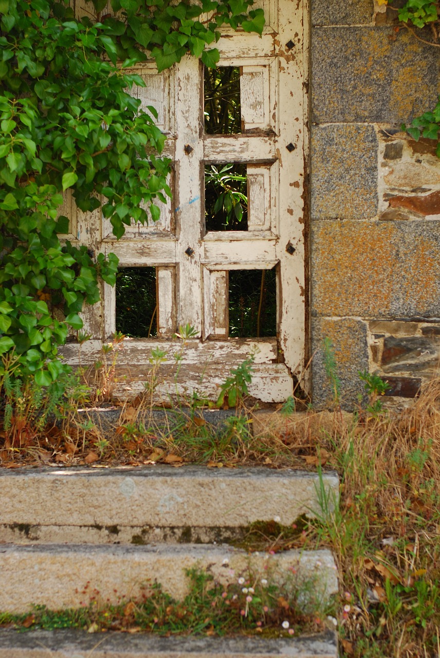 old door france peek through free photo