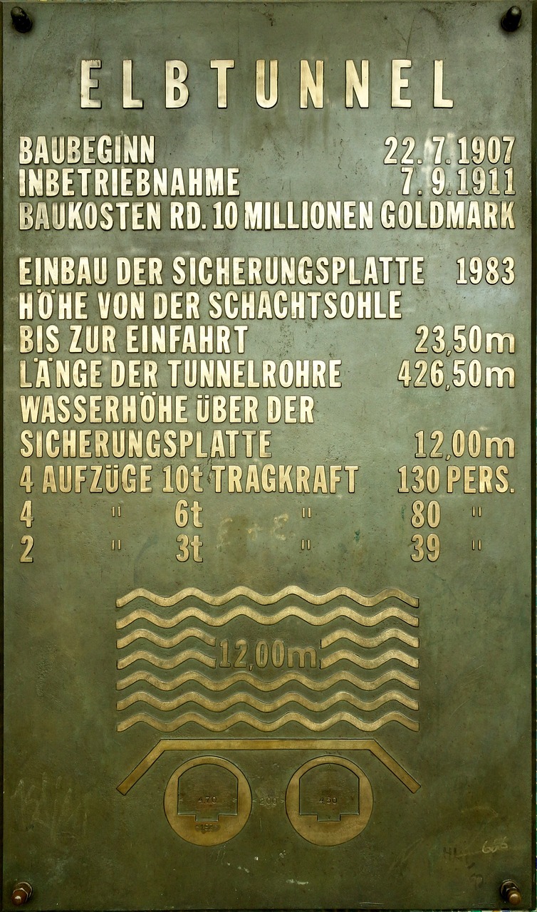 old elbe tunnel hamburg technical specifications free photo