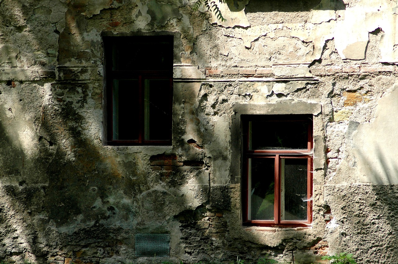 old house window shadow free photo