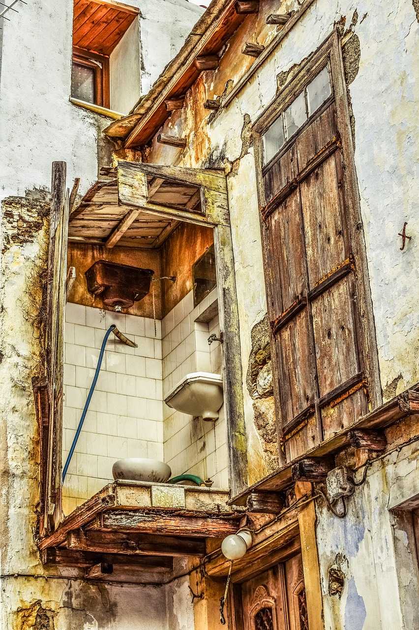 old house damaged weathered free photo