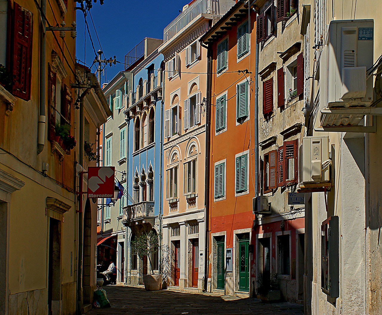 old houses street city free photo