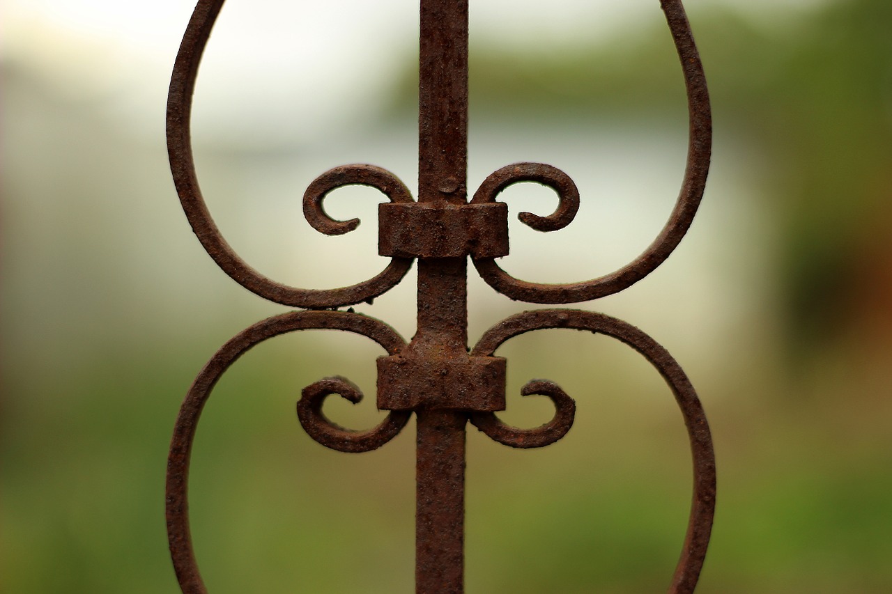 old iron fence iron fencing free photo