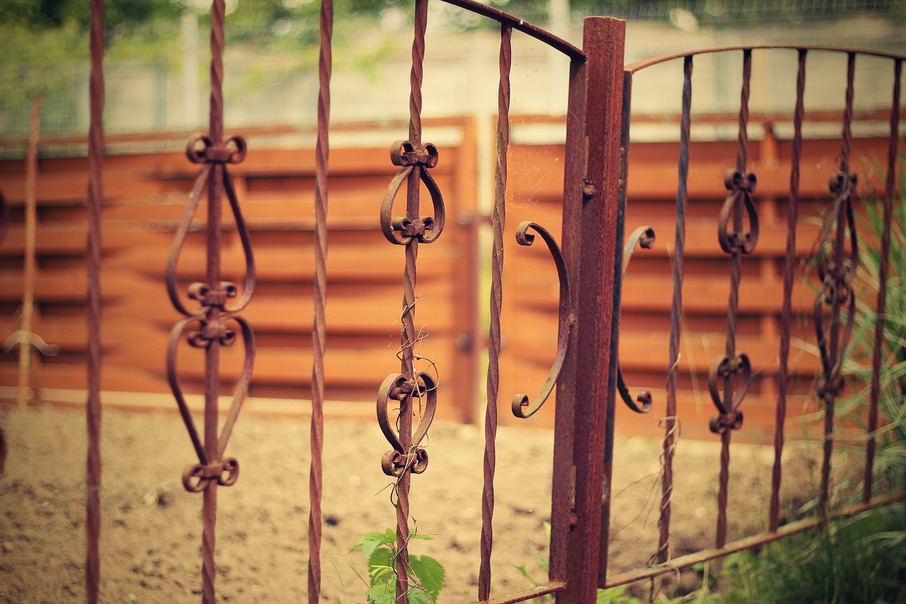 old iron fence iron fence free photo