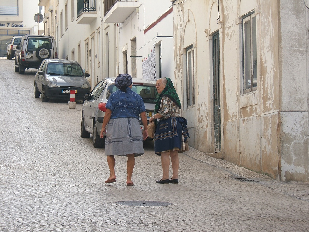 old ladies street portugal free photo