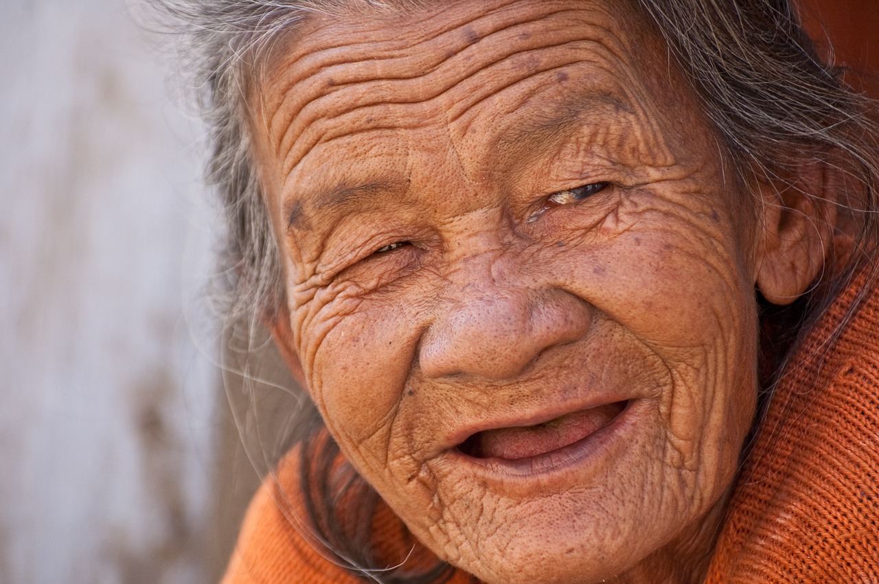 old lady smile beautiful free photo