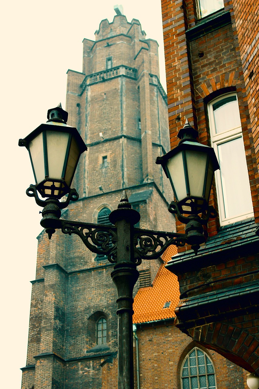 old lamppost the old town architecture free photo