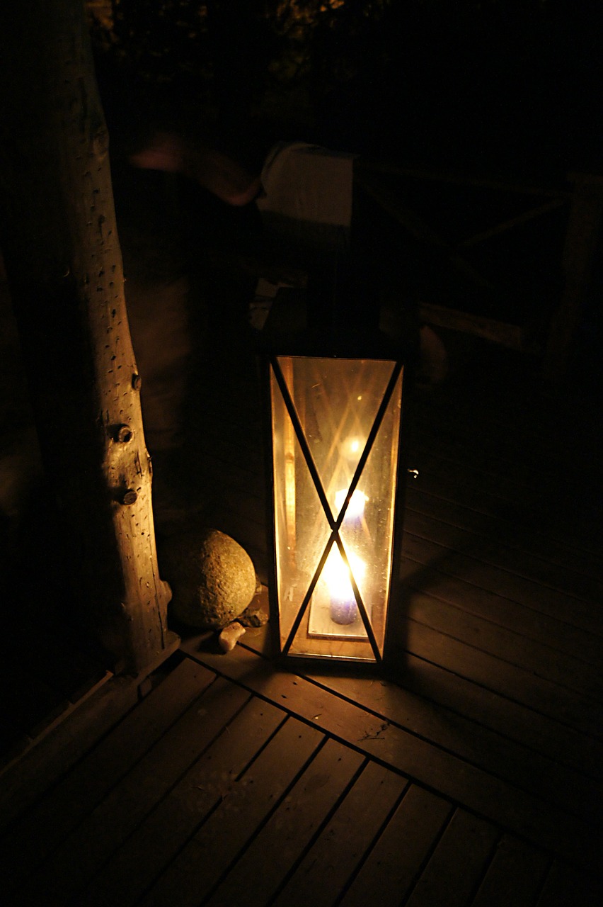 old lantern wood dark free photo