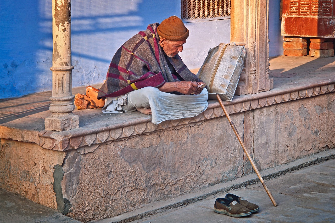 old man india sadhu free photo