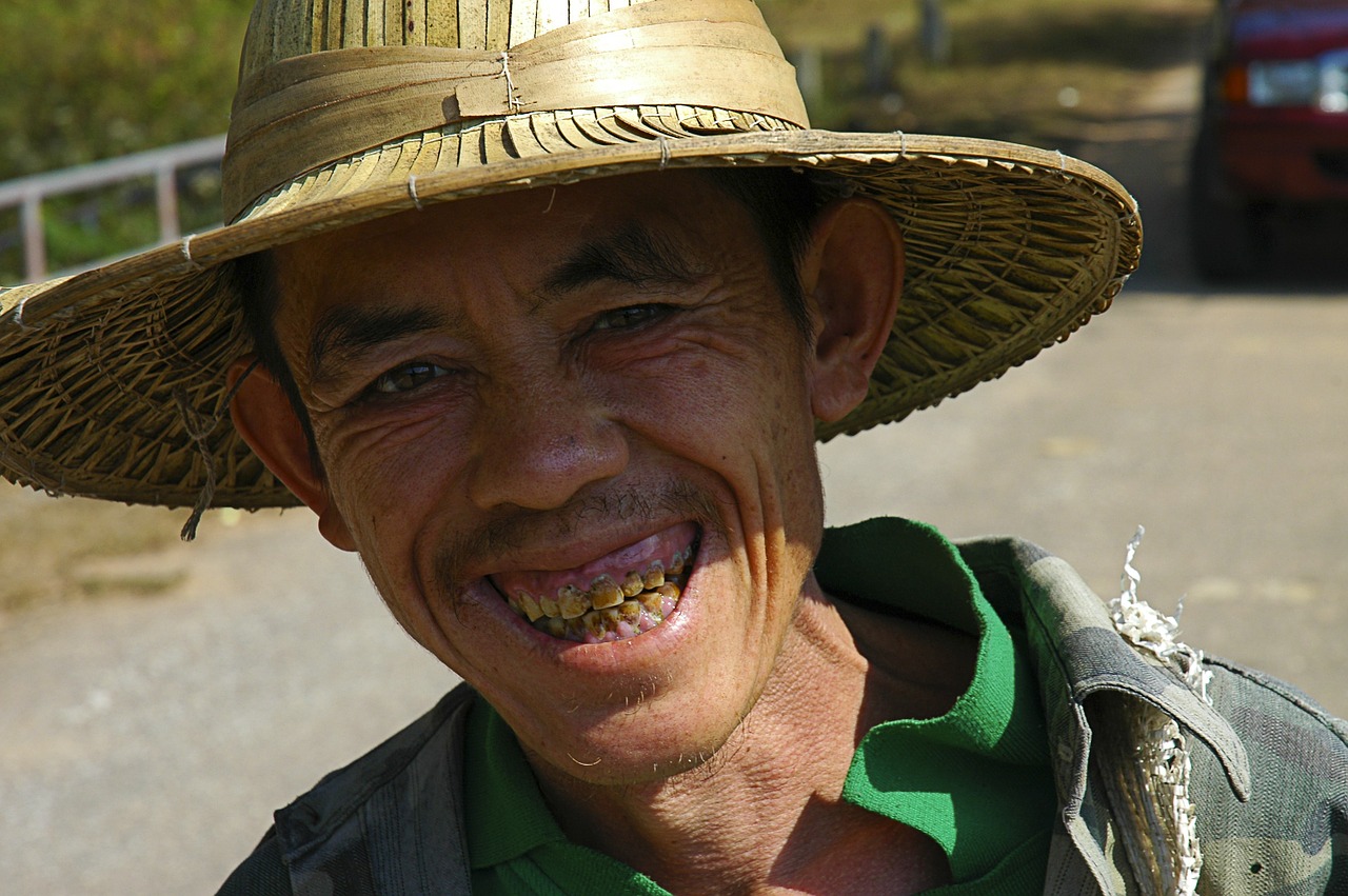 old man hat thailand free photo