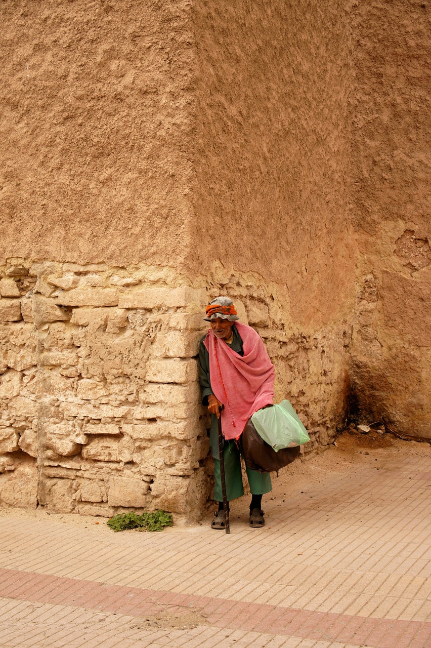 old man morocco essauria free photo