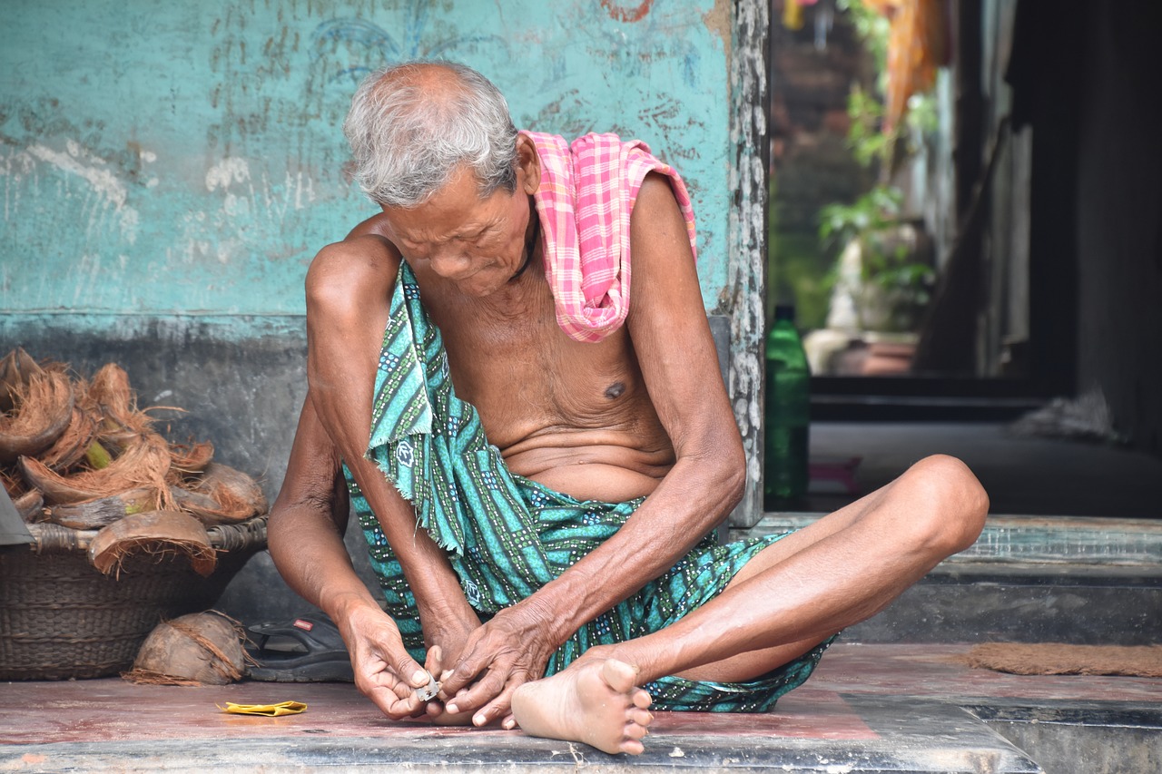 old man  village  odisha free photo