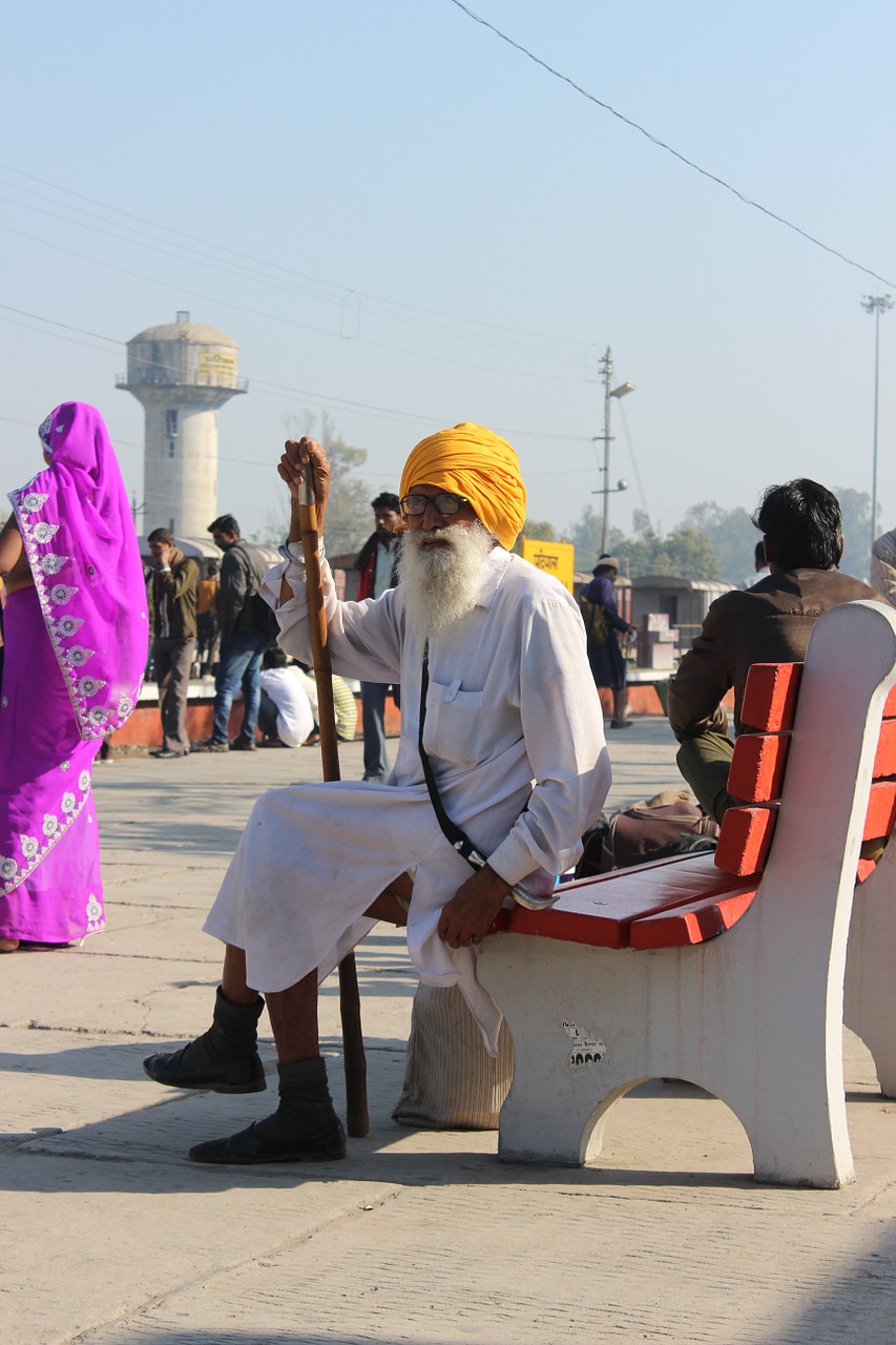 old man sikh religion free photo