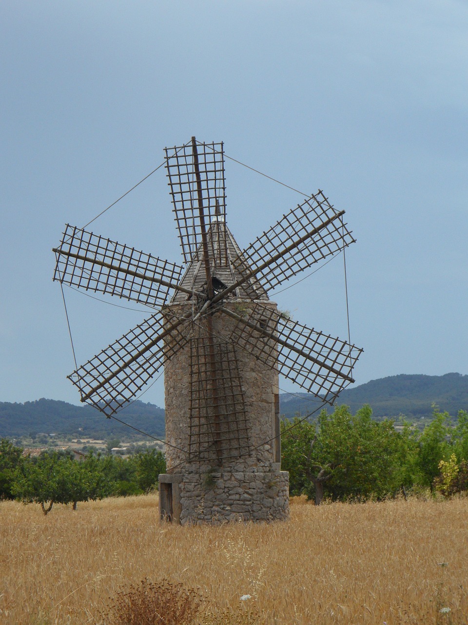 old mill windmill landmark free photo