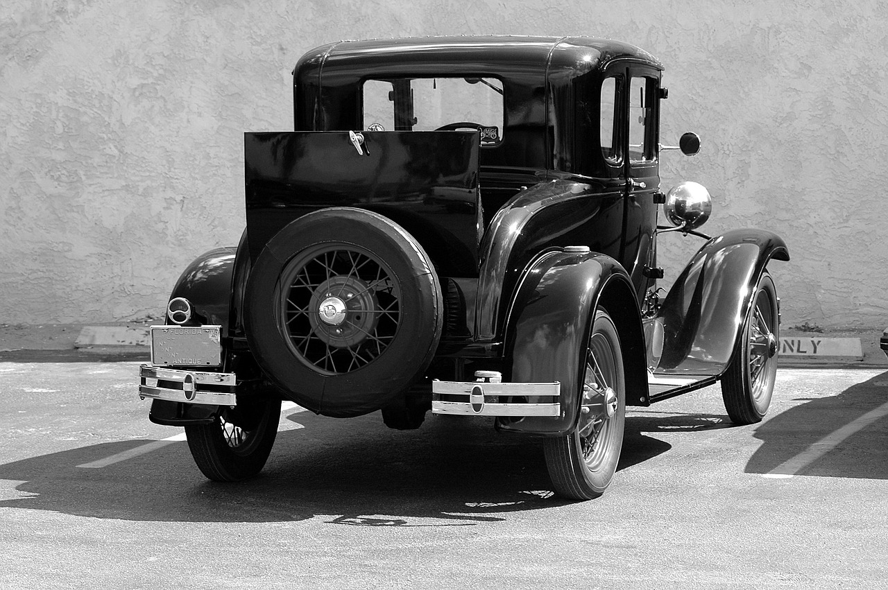 old model t-ford black white free photo