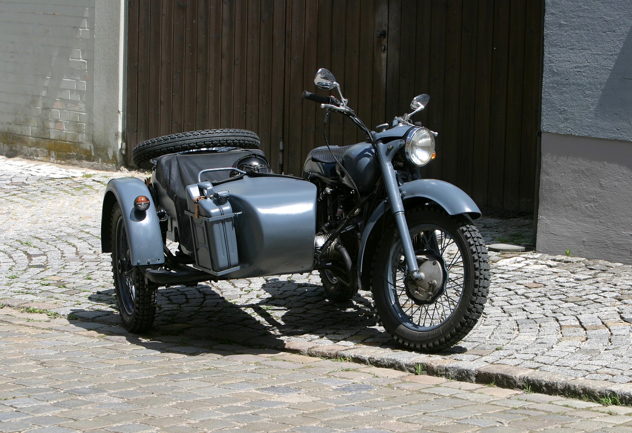 old motorcycle bmw sidecar free photo