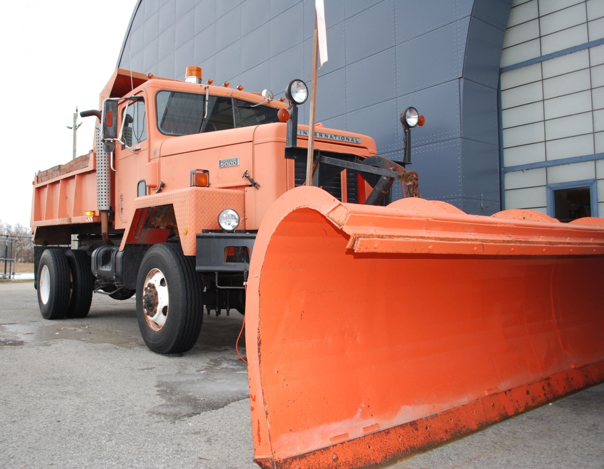 truck dump truck snowplow free photo