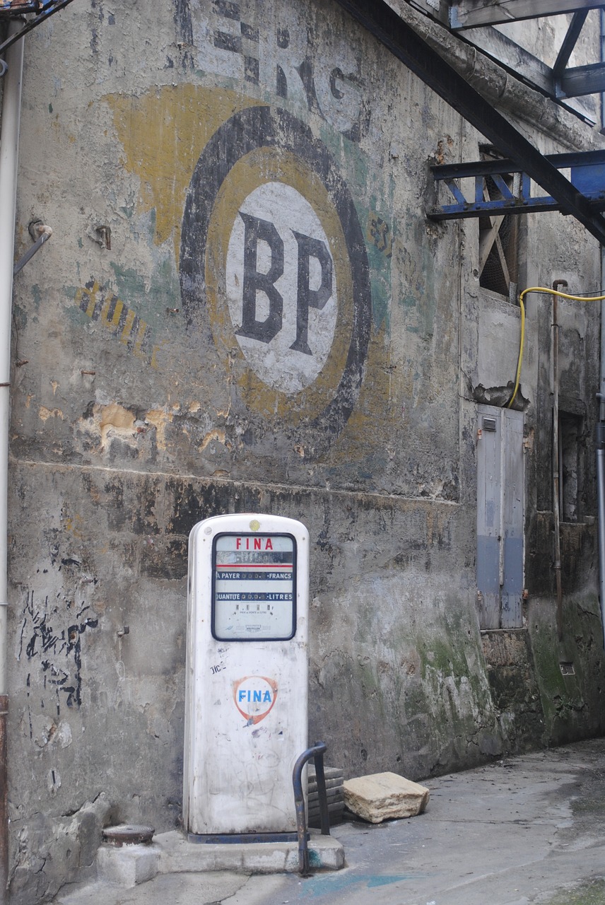 old petrol pump garage pump free photo