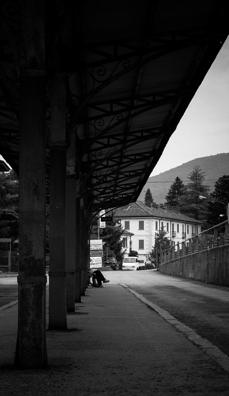 old railway station bus station buses free photo