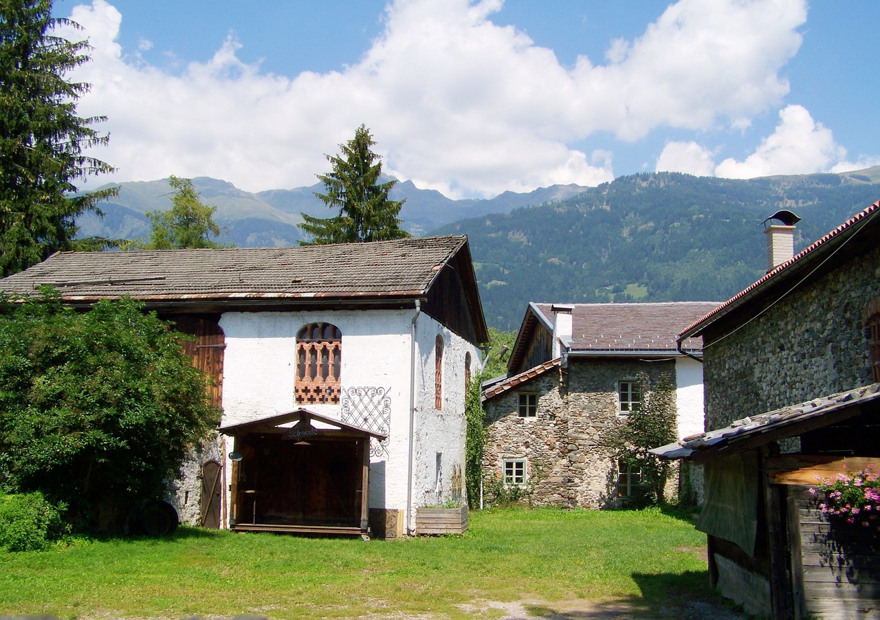 old stone houses architecture lienz free photo