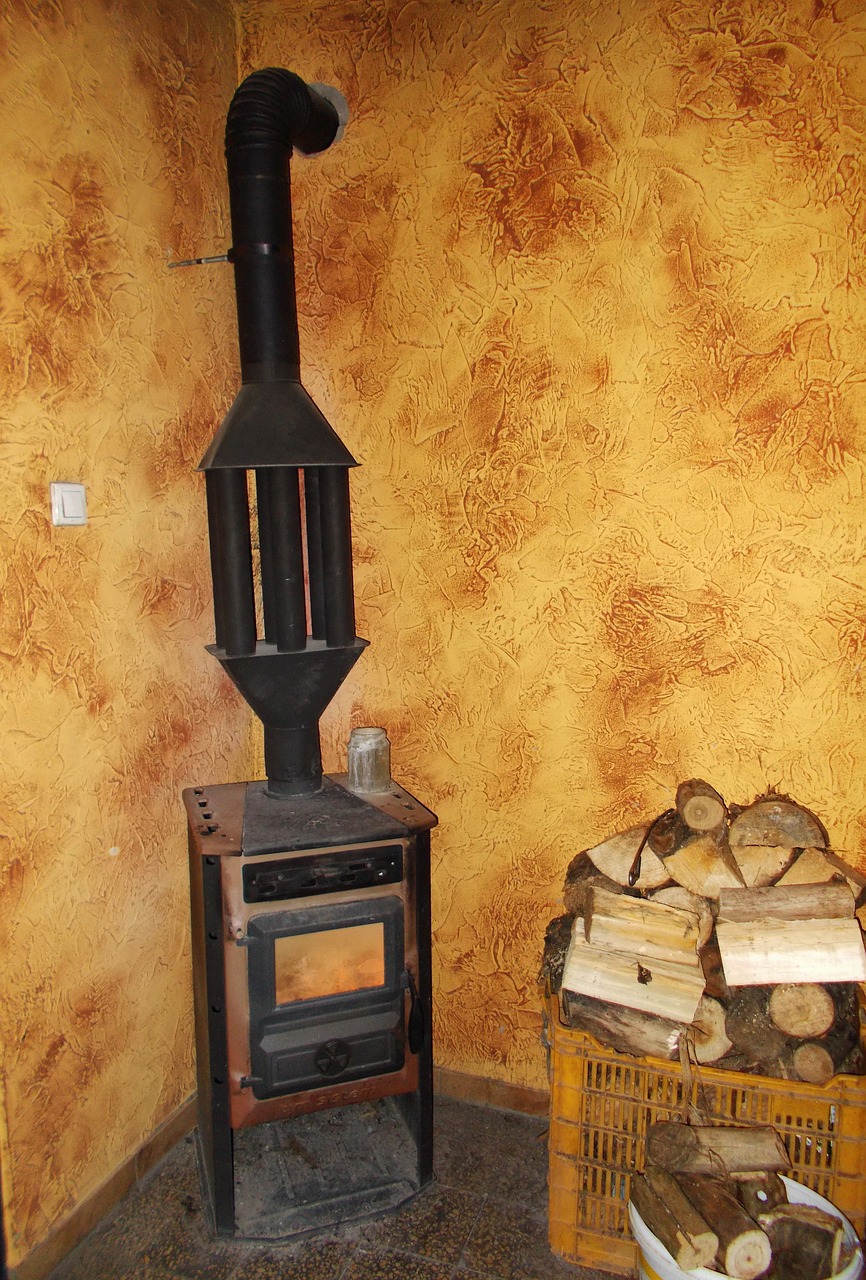 old stove iron stove wood heating free photo