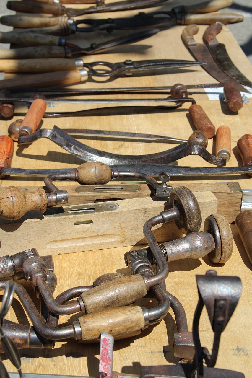 old tools market flea market free photo