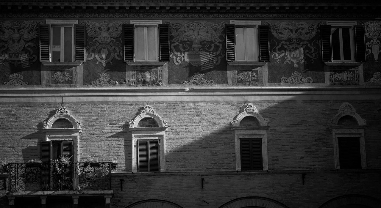 old town italy balcony free photo