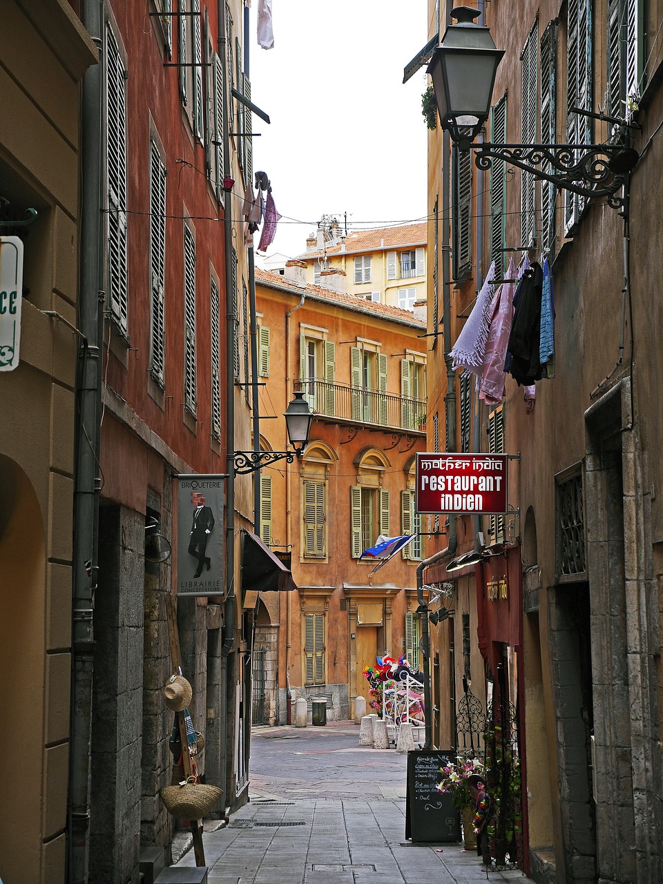 old town lane nice south of france free photo