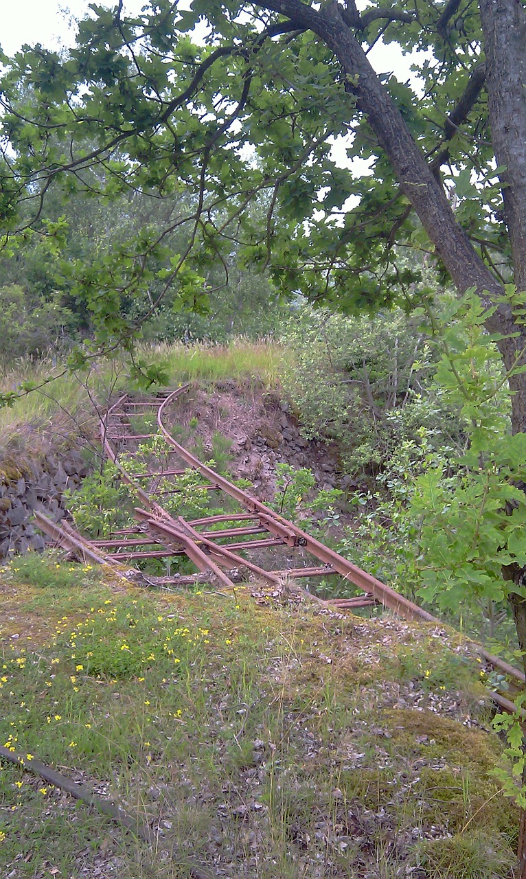 old tracks landscape rail free photo