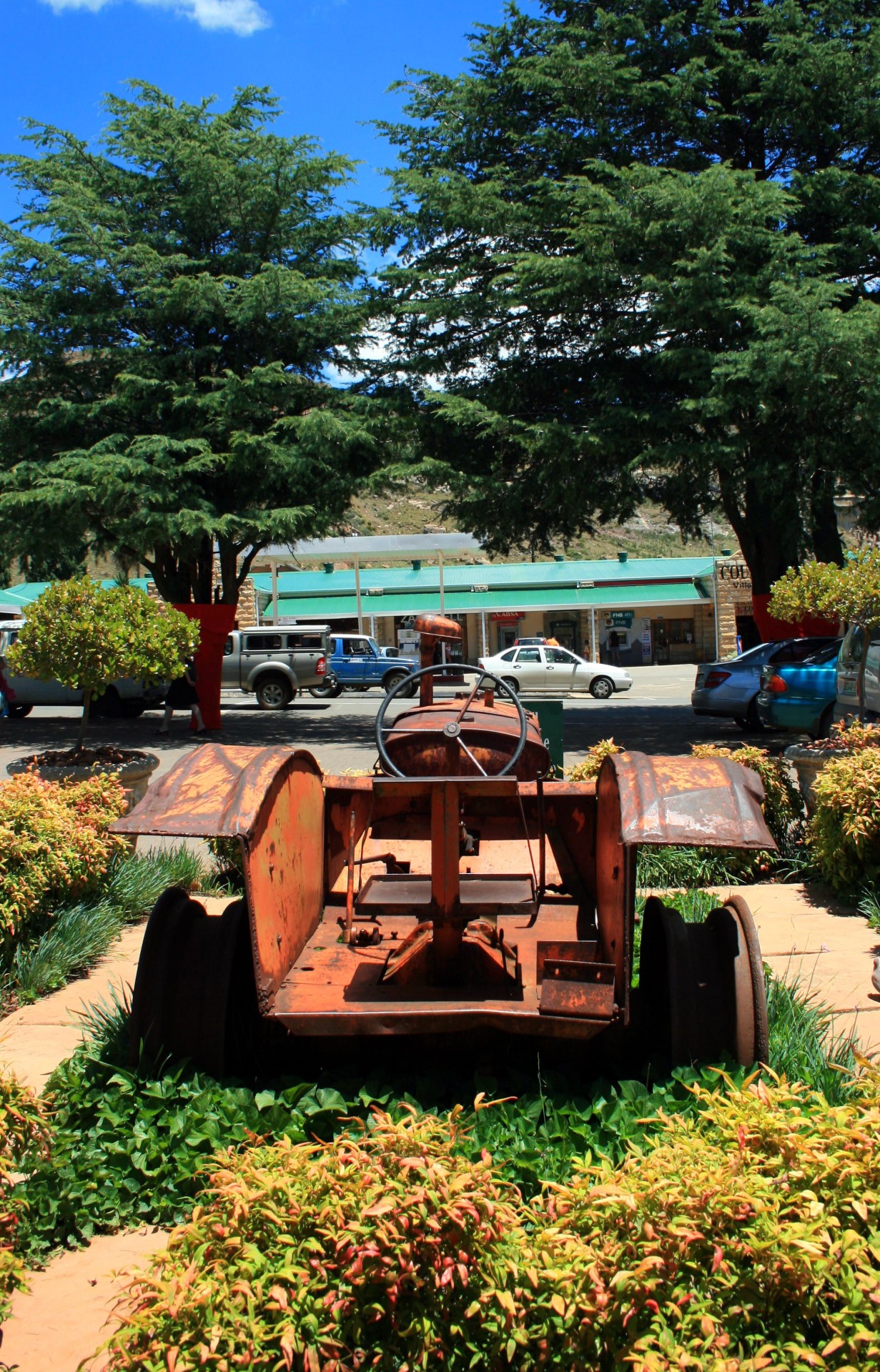 small town tractor relic free photo