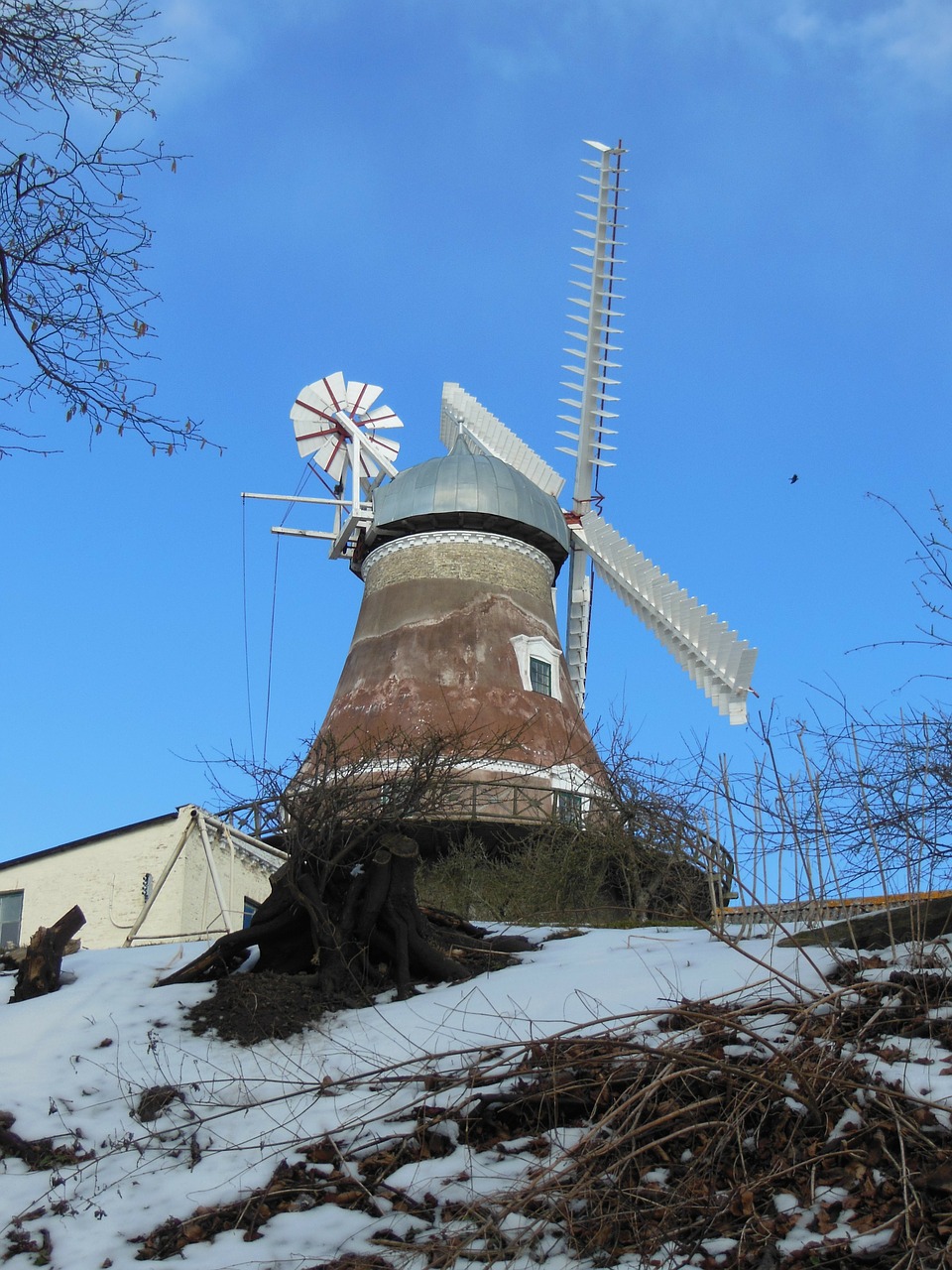 old windmill dyrhave mill 1800 free photo