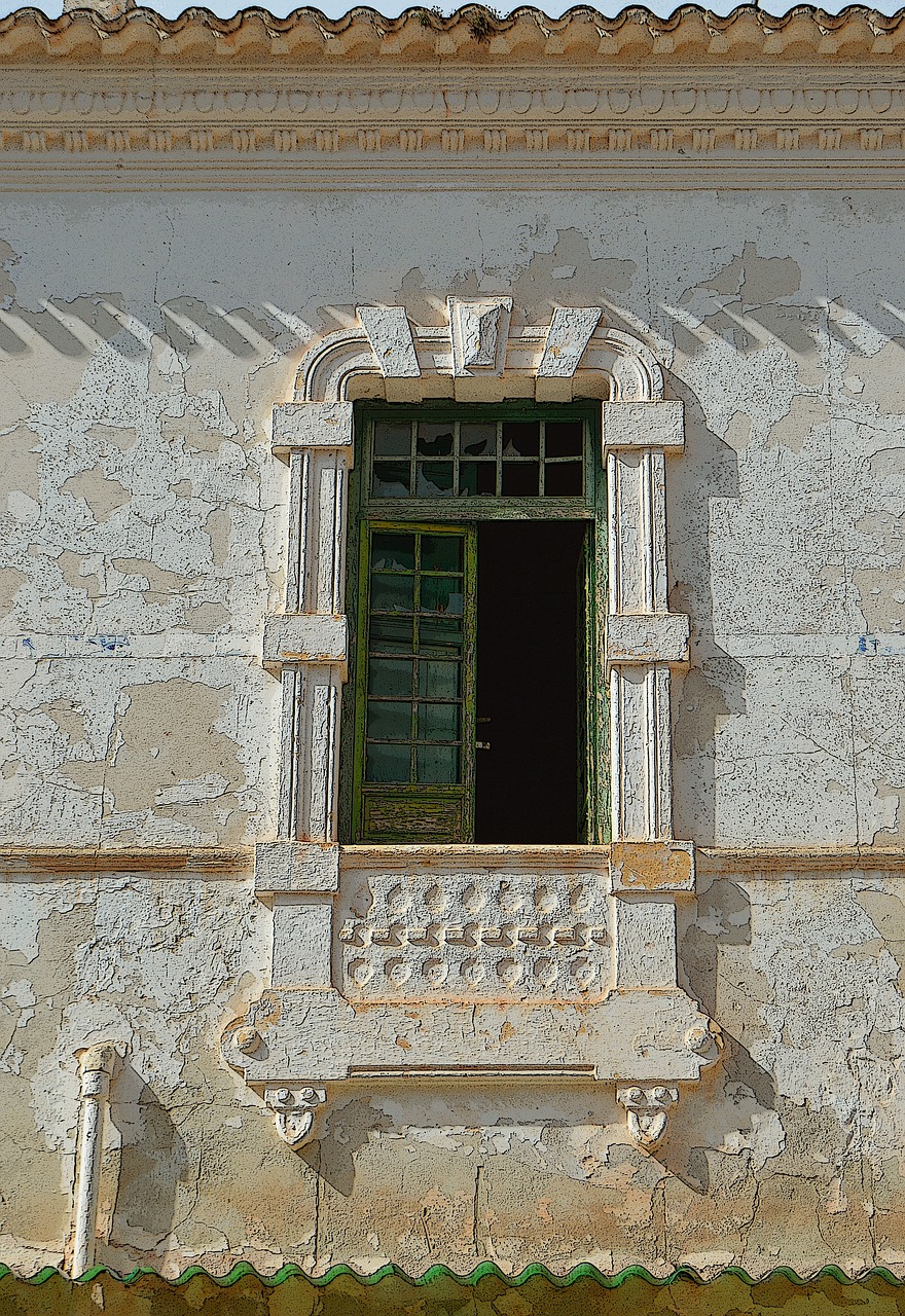 old window window balcony old free photo