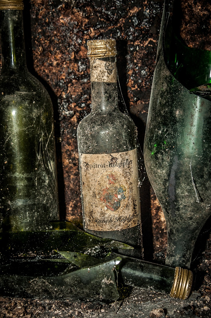 old wine bottle cellar bottle free photo