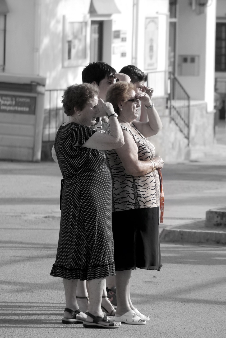 older women observation village free photo