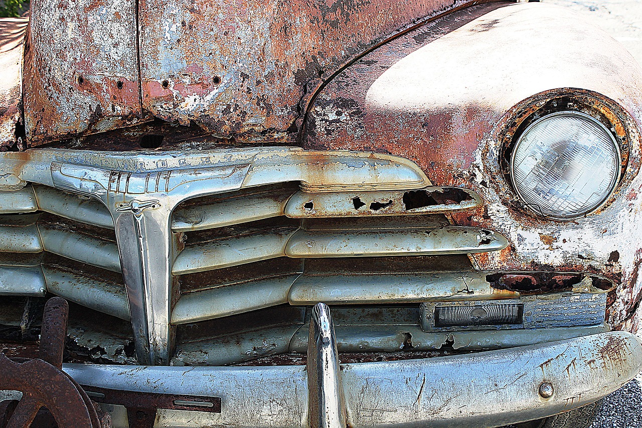 oldtimer car wreck vintage free photo